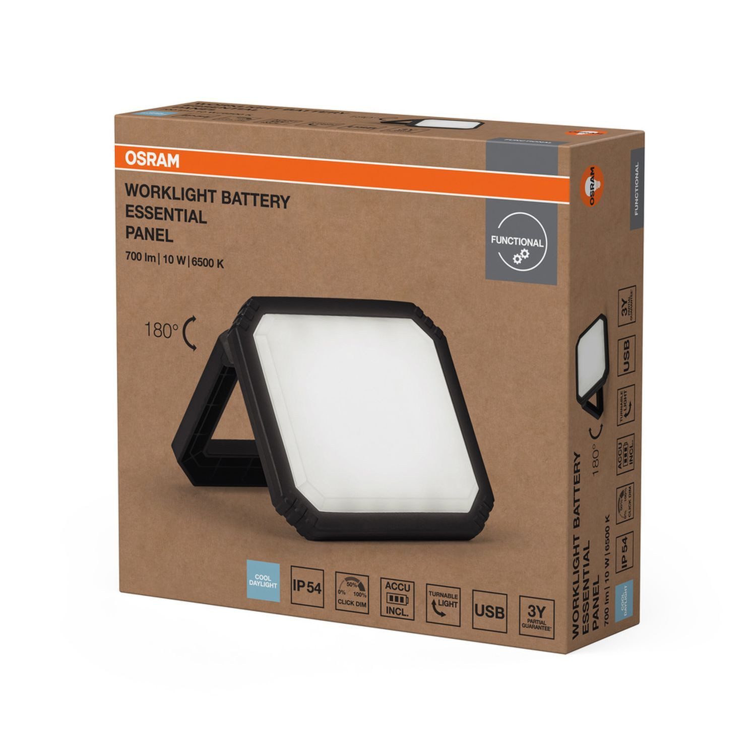 Licht-Erlebnisse Deckenstrahler ULESARO, LED fest integriert, Kaltweiß, Akku LED verstellbar 6500 K 700 lm Modern