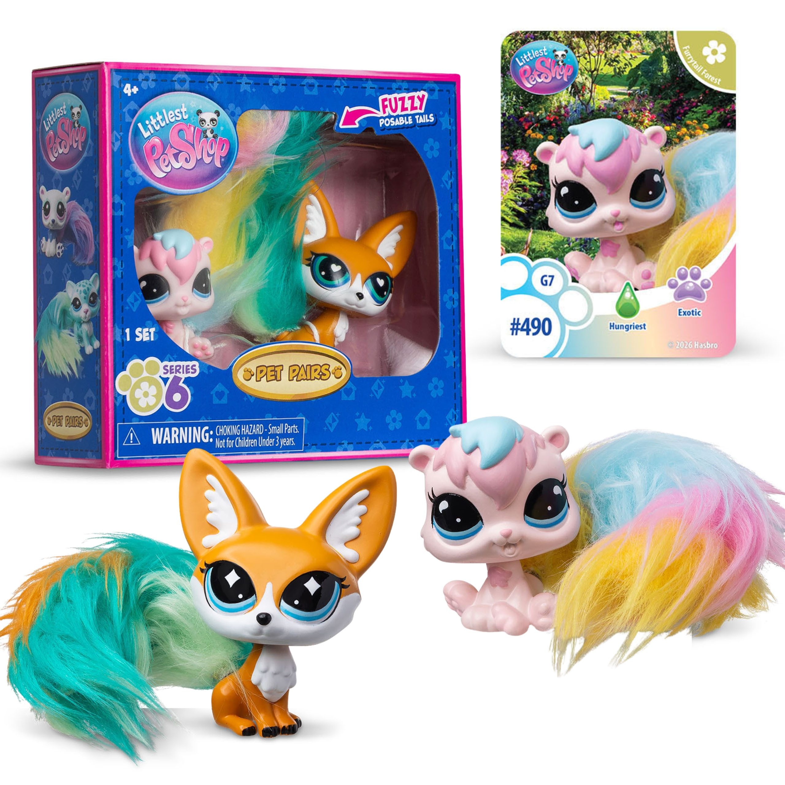 Sarcia.eu Spielfigur Littlest Pet Shop Figurenset #489 #490, Pet Pairs, Twisted Tails