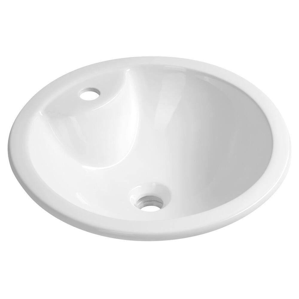 HAK Einbauwaschbecken SHIPRA Keramik-Einbauwaschbecken, 46cm, Weiß (1-St)