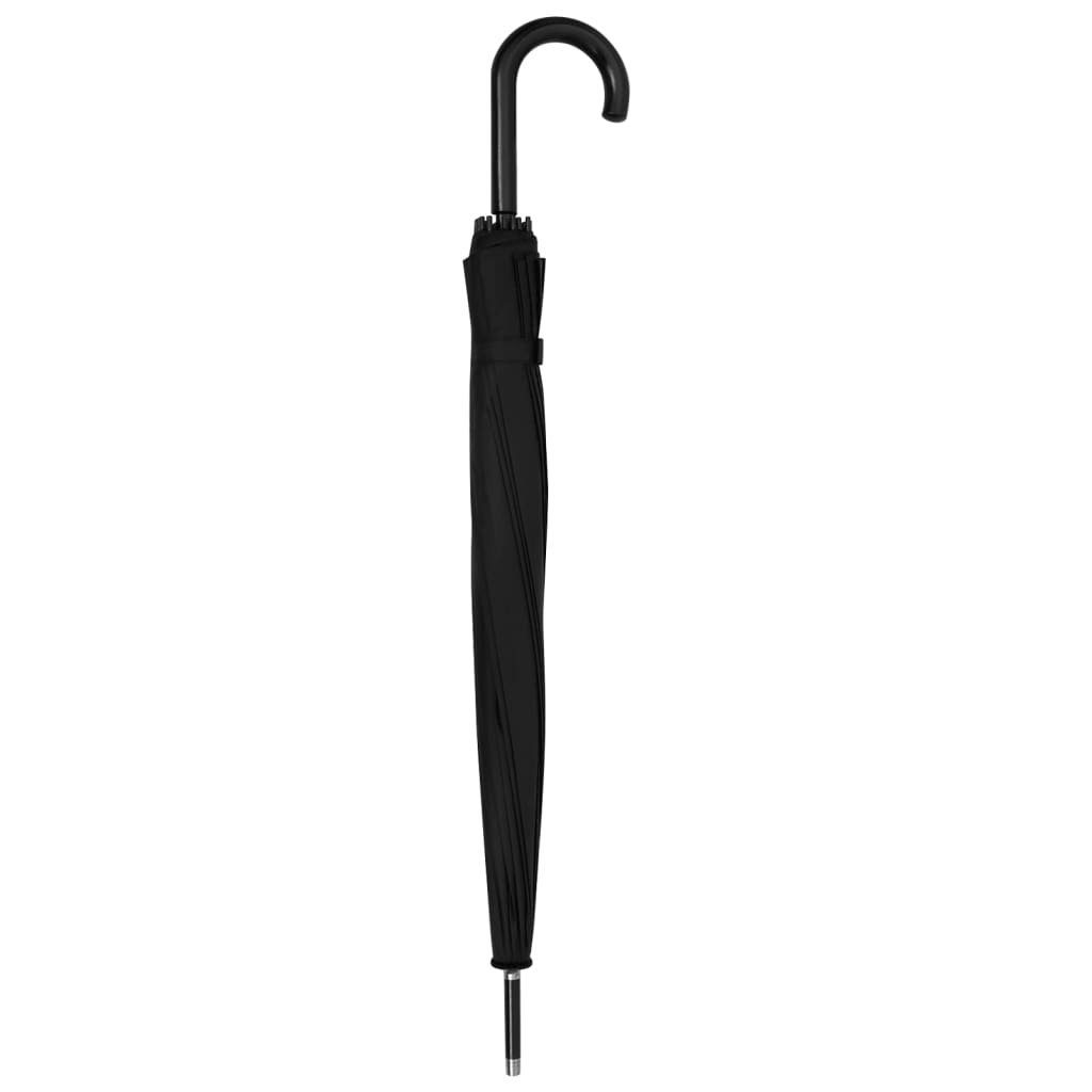 vidaXL Taschenregenschirm 105 cm Regenschirm Automatisch Schwarz 105cm