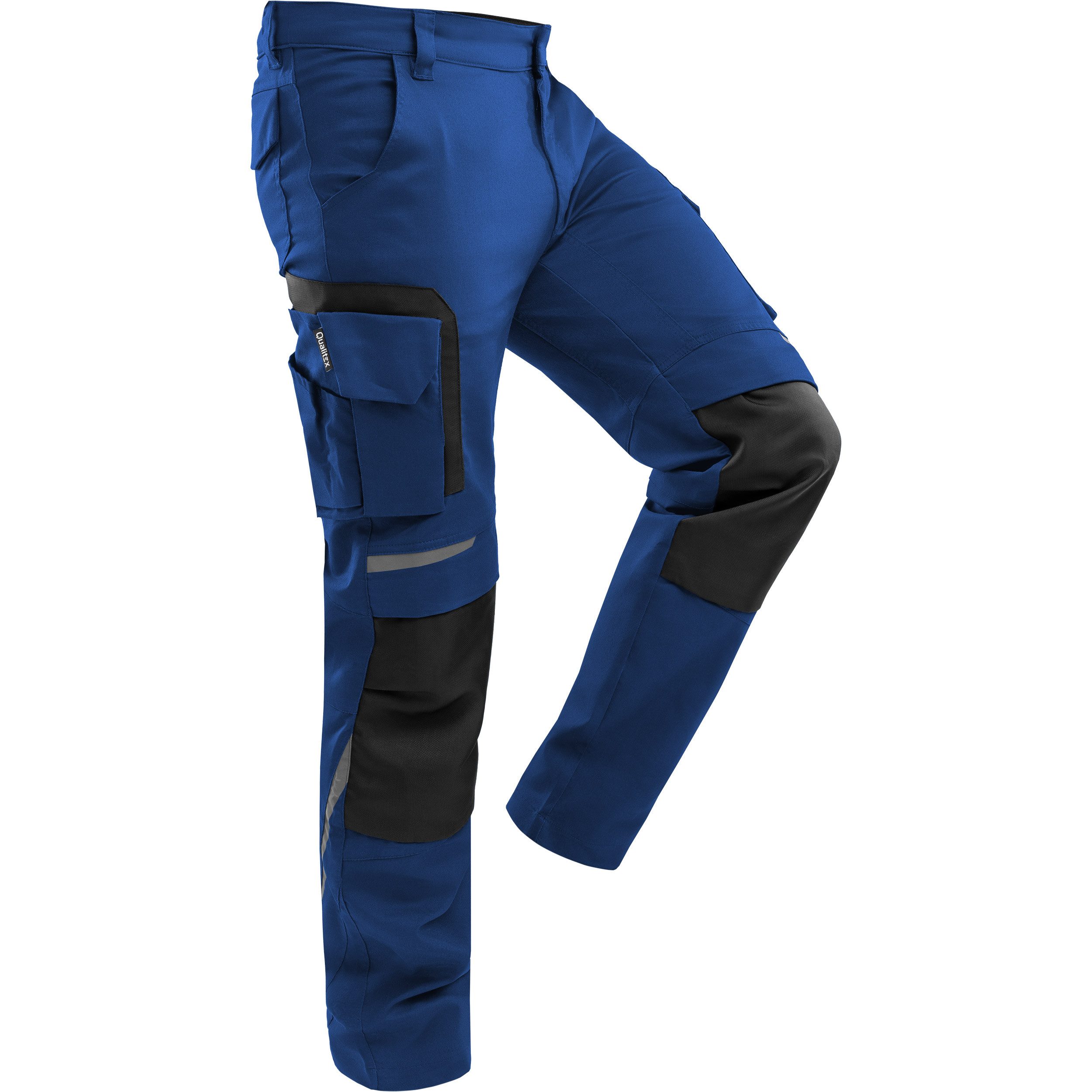 Qualitex Workwear Arbeitsbundhose moderne PROfessionals Herren-Arbeitshose, Stretch-Bundhose Herren (1-tlg) robuste Workwear-Berufshose mit 6 Taschen, mit Kniepolstertaschen