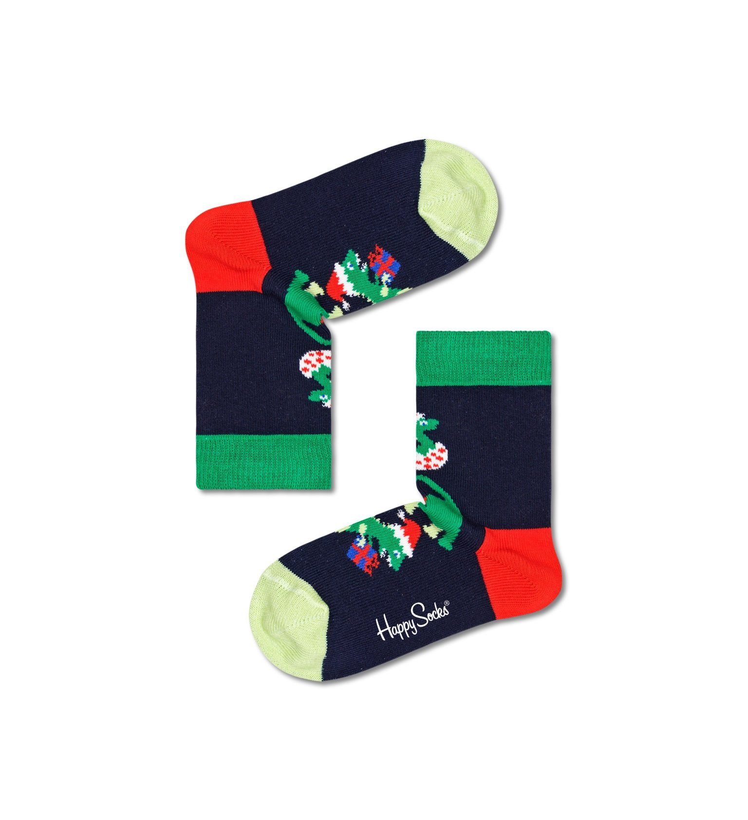 Happy Socks Socken Tagessocke Kids Jumbo Jumbosaurus (Dinosaurier) dunkelblau