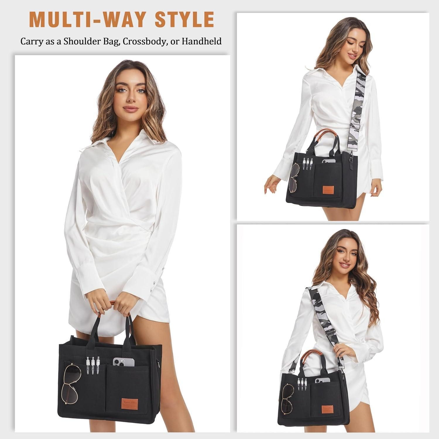 LuxusKollektion Shopper Große Canvas Tasche Damen Tote Bag Arbeitstasche Um günstig online kaufen