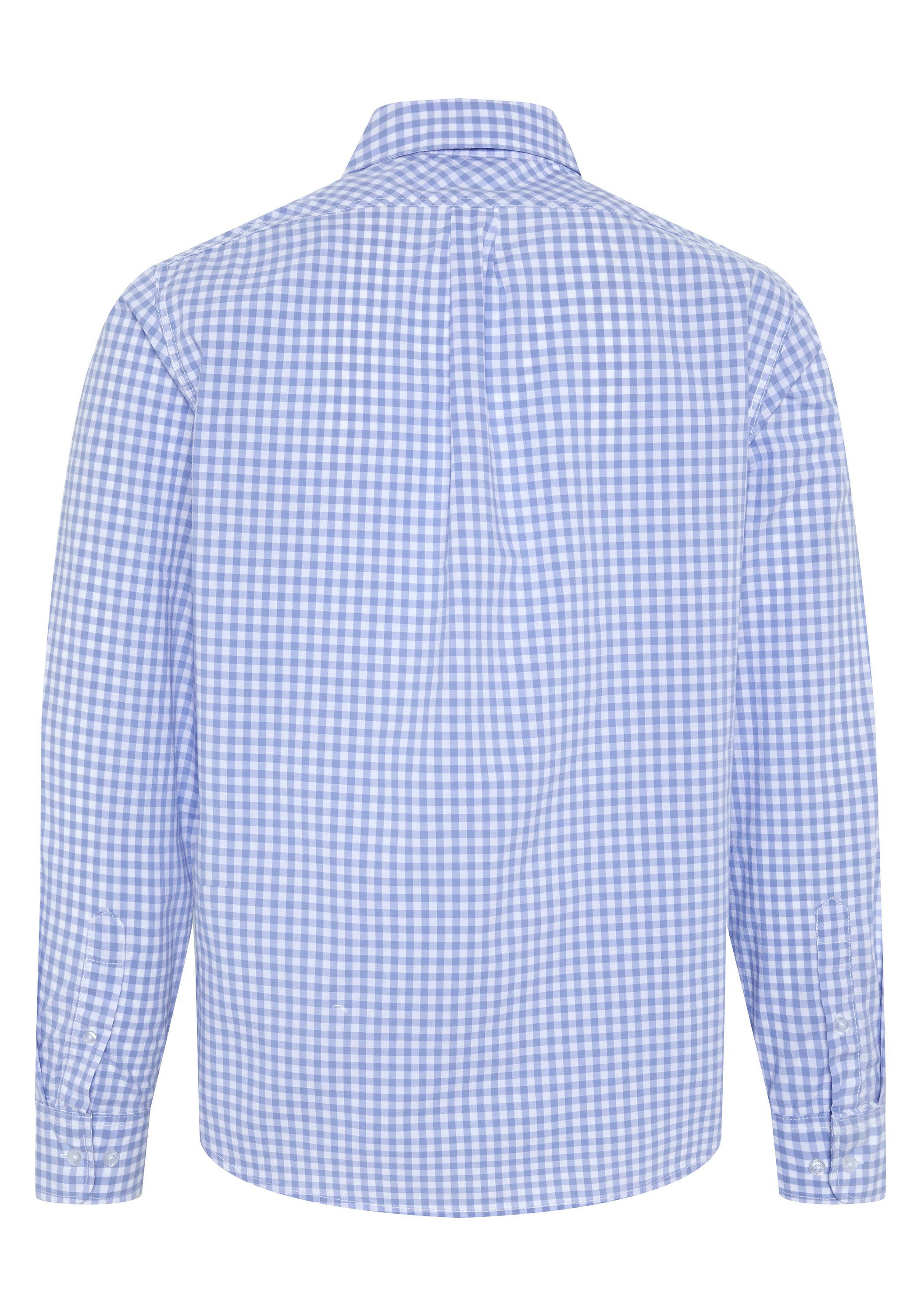 Polo Sylt Langarmhemd mit minimalistischem Karomuster günstig online kaufen