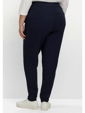 Sheego Jogger Pants Große Größen aus glattem, schweren Interlockmaterial