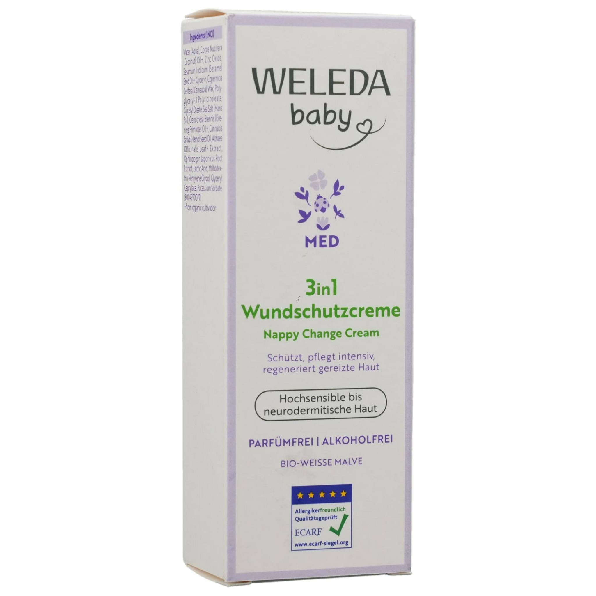 WELEDA Körpercreme WELEDA 3in1 Wundschutzcreme weiße Malve 50ml PZN 19647684