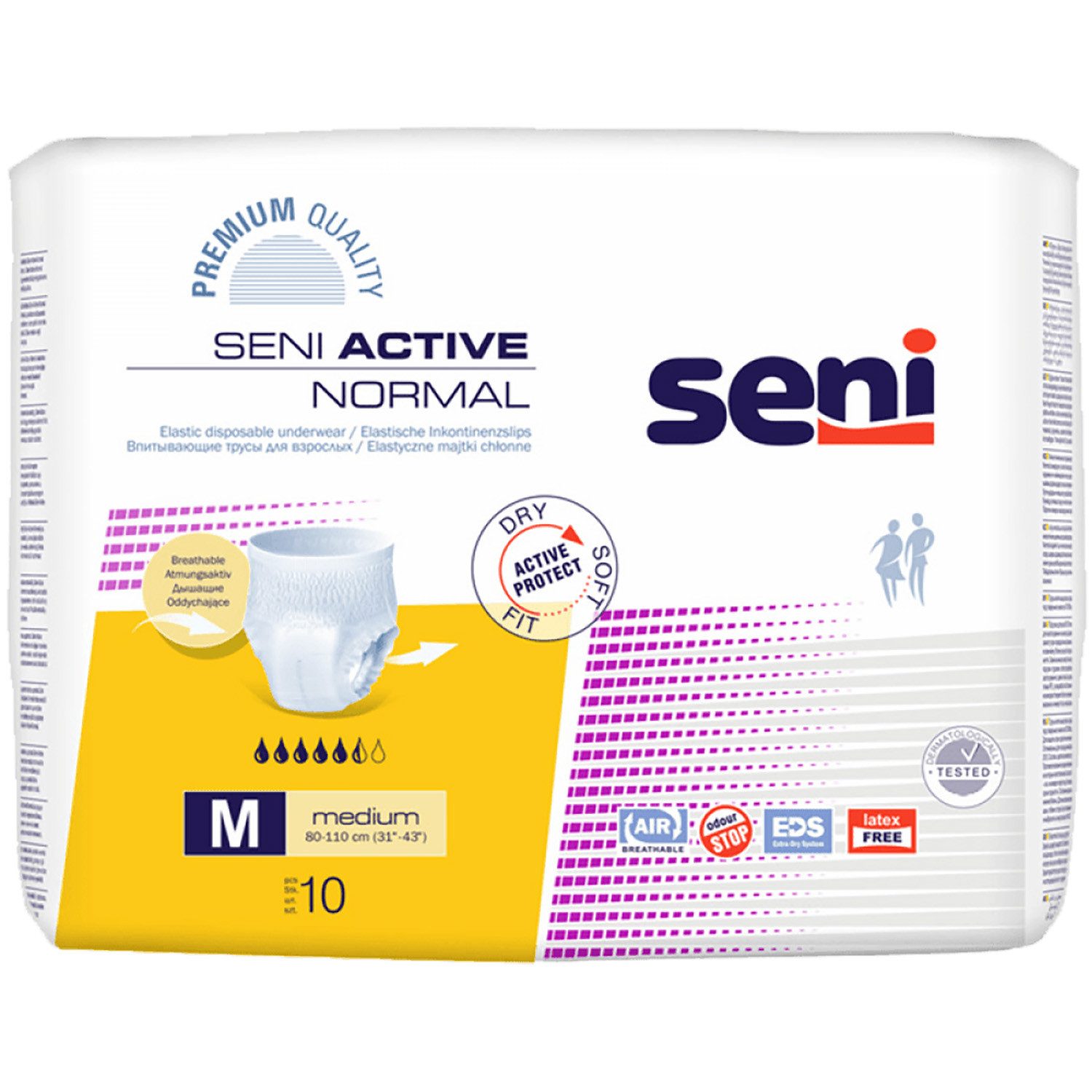 seni Inkontinenz-Pants Seni Active Normal Inkontinenzpants L, 3 x 10 Stück