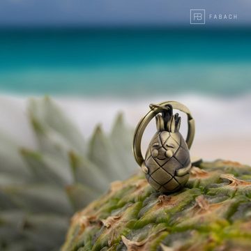FABACH Schlüsselanhänger Ananas "Piny" mit Gravur - Be a Pineapple - Glücksbringer Geschenk