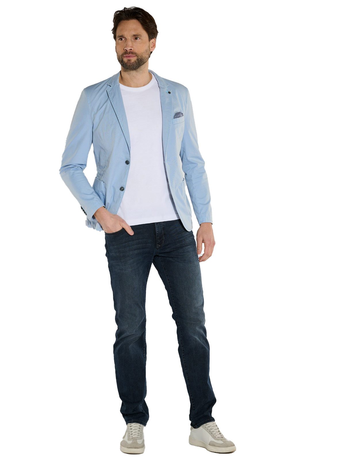 Engbers Sakko Herren Freizeit-Sakko slim fit, Hellblau