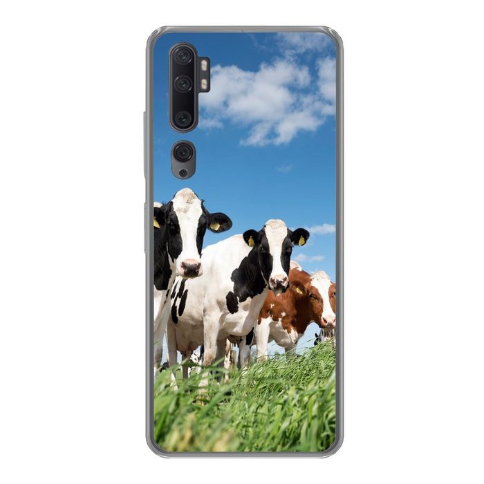 MuchoWow Handyhülle Kühe - Landleben - Weide - Natur - Tiere Phone Case Handyhülle Xiaomi Mi Note 10 Silikon Schutzhülle