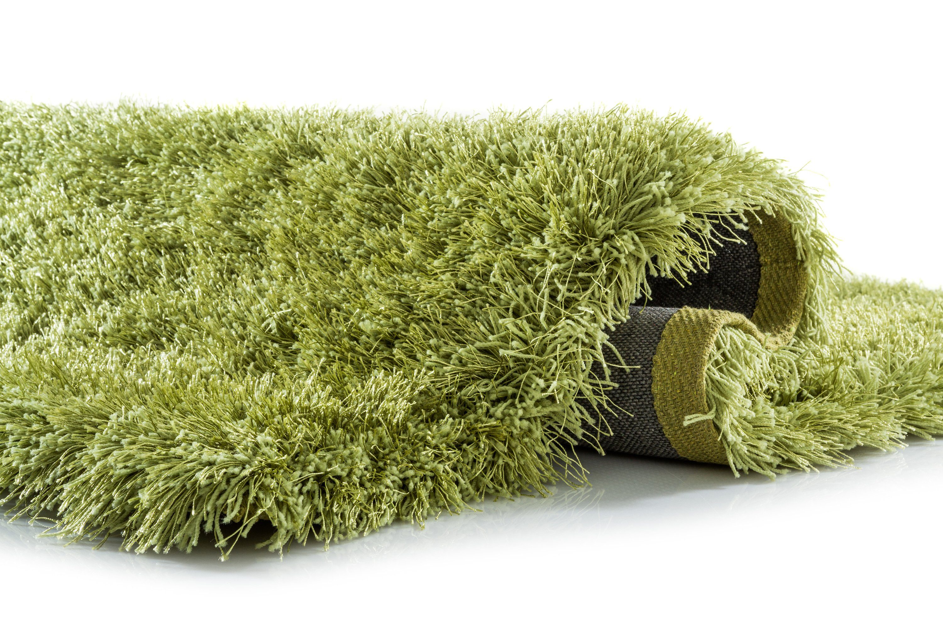 Peyer Syntex Designteppich Teppich Sofia Polyshaggy Fb.apfelgrün Gr.120 cm, rund, rund