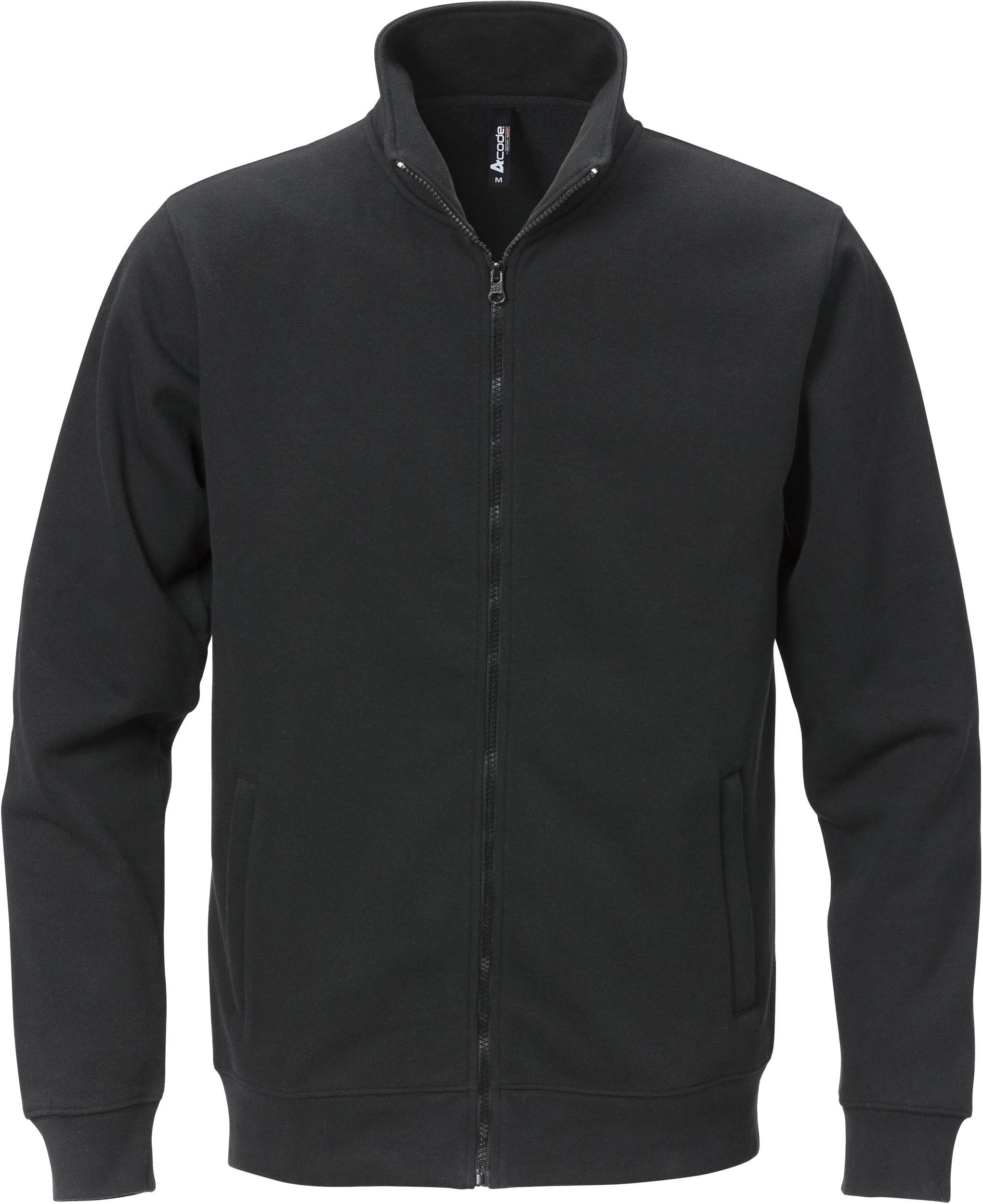 Schutzjacke Acode 122215-940 Sweatshirt-Jacke mit Reißverschluss CODE 1733 Schwar