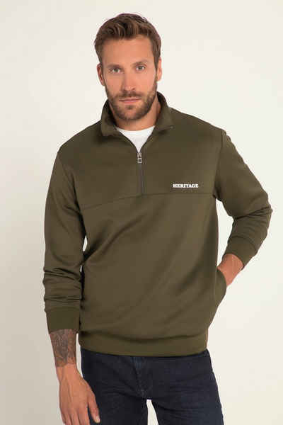 JP1880 Sweatshirt Scuba-Troyer FLEXNAMIC® Stehkragen mit Zipper