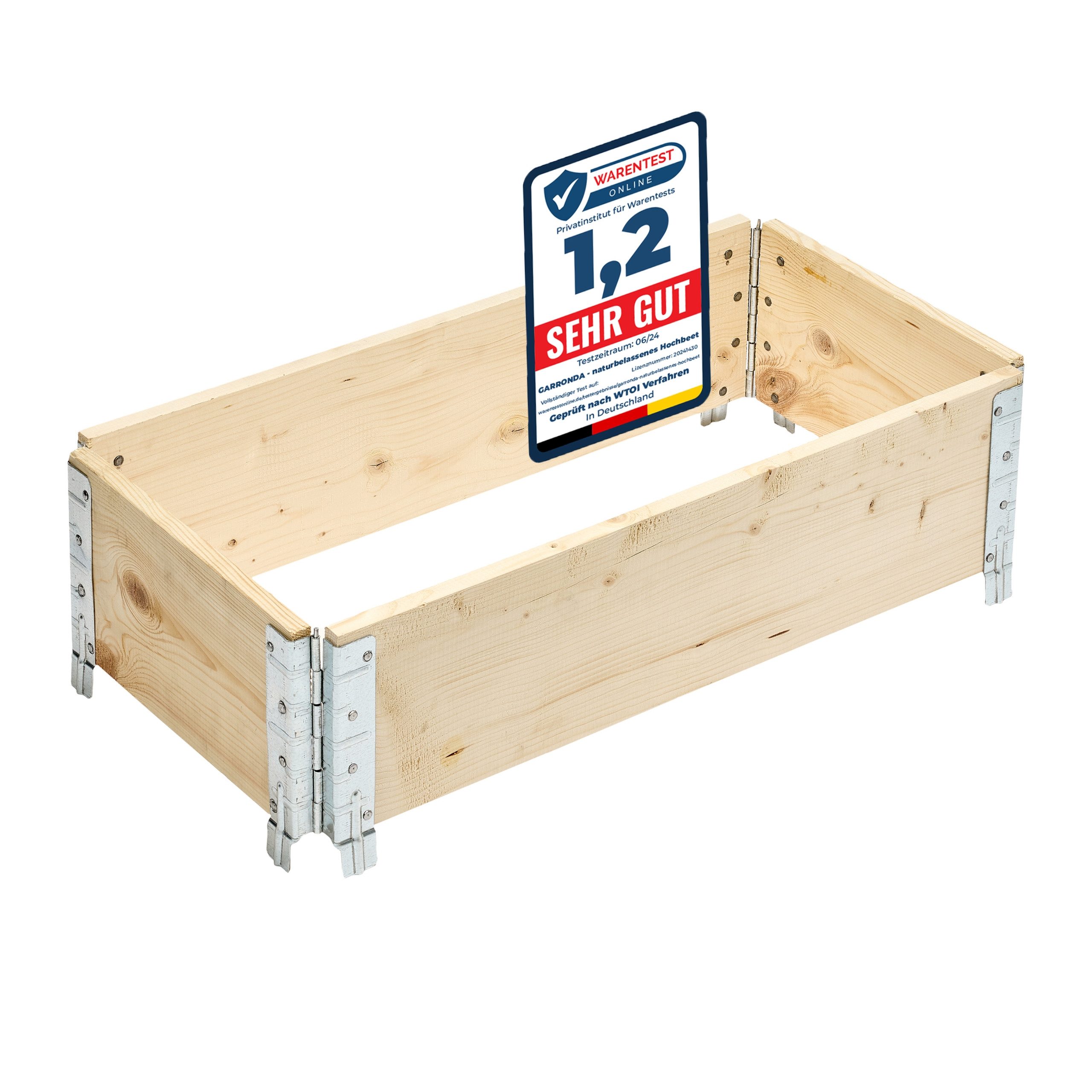 Garronda Hochbeet-Profil Palettenrahmen 80x40x20 cm Hochbeet Holz für Pflanzen GD-0075 (1-St)