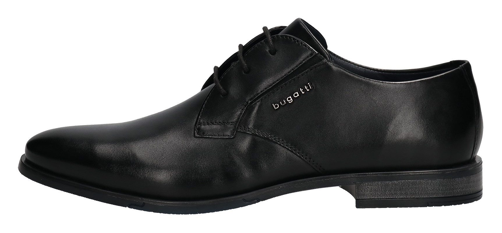 bugatti Schnürschuh, Businesschuh, Abendschuh, Festtagsschuh mit seitlichem Logoemblem