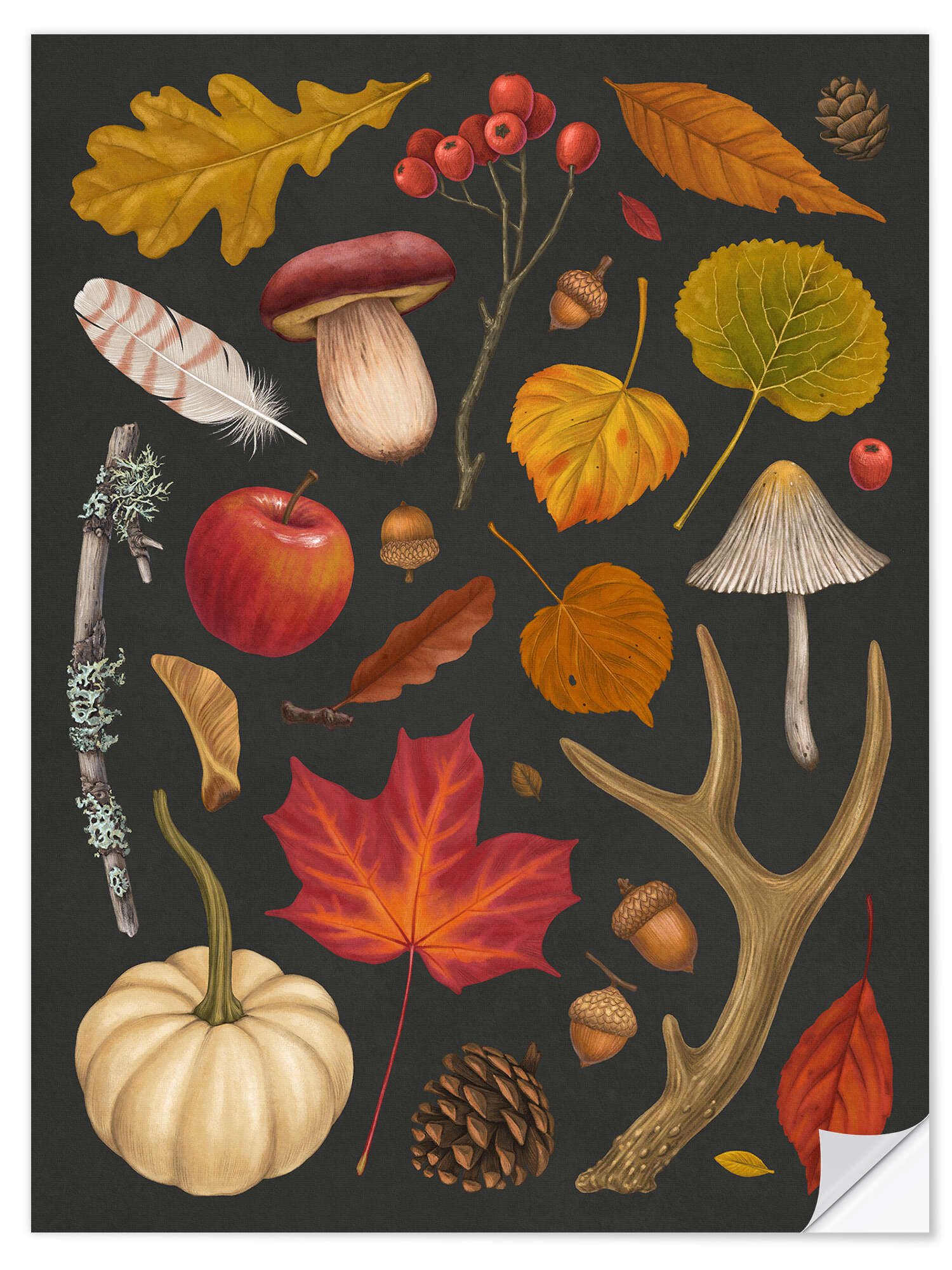Wandbild Herbstspaziergang