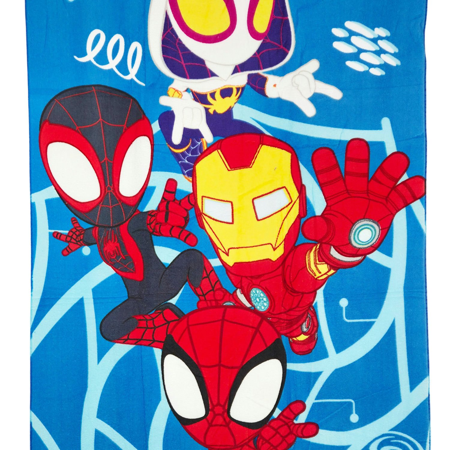 MARVEL Strandtuch Marvel Spidey Miles Ghost Spider Strandtuch Badetuch Handtuch, Microfaser, 70 x 140 cm