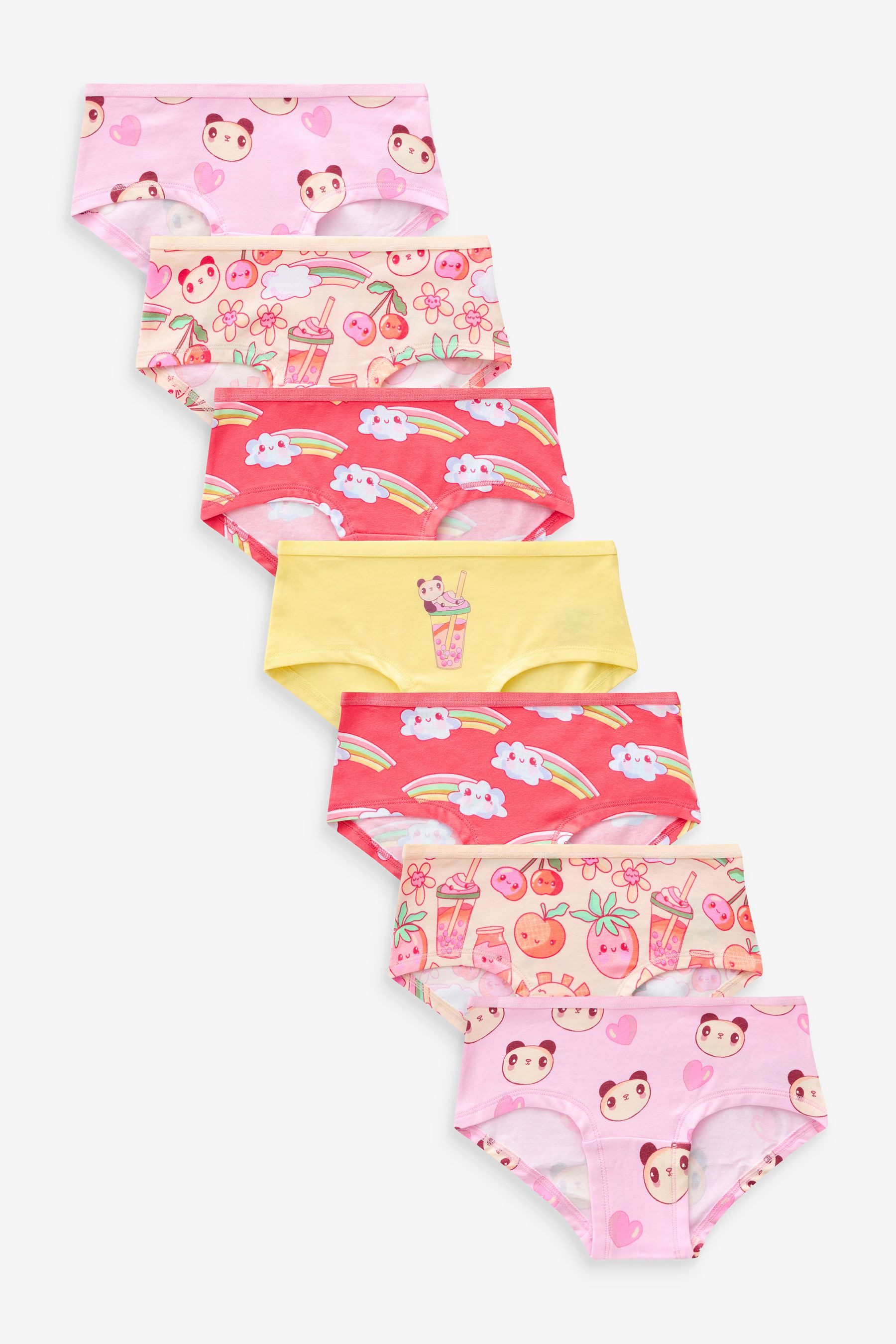 Hipster 7er-Pack Hipster mit Animal-Print