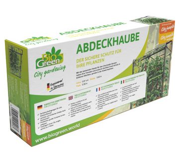 Bio Green Hochbeet Haube für Rankgitter City Jungle, 62 x 32 x 97 cm, Schützt Pflanzen vor Kälte, verlängert Erntezeit, mit Reißverschluss