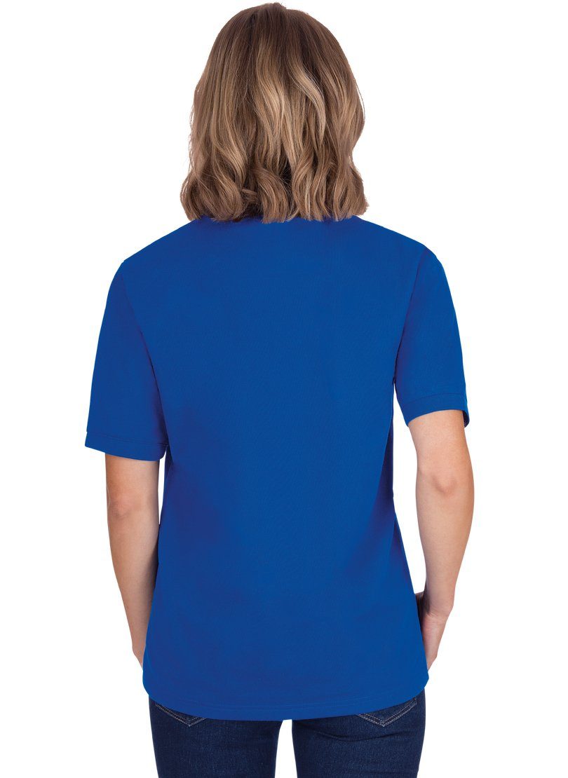 royal Poloshirt Piqué-Qualität TRIGEMA in Trigema Poloshirt