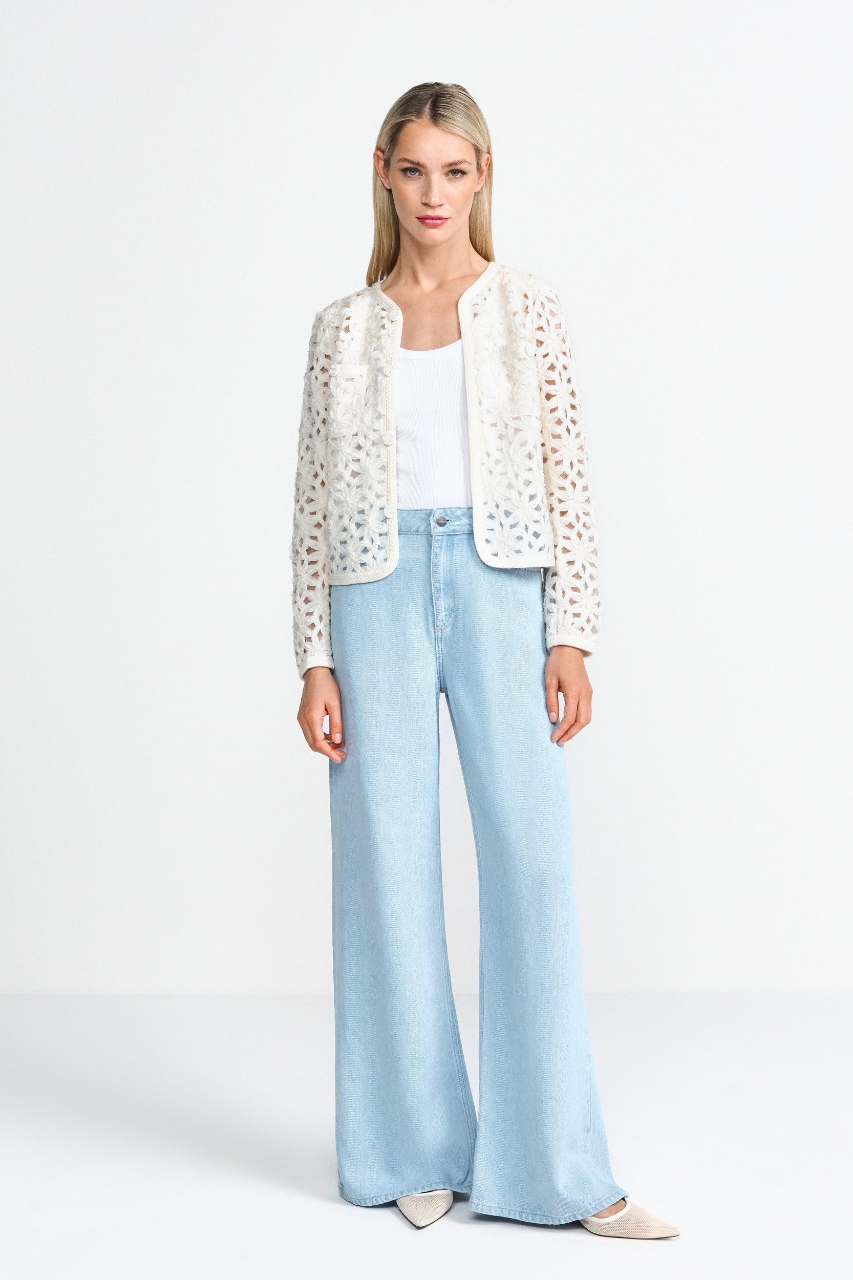 RICHROYAL 5-Pocket-Jeans Marlene Light Blue Lyocell günstig online kaufen