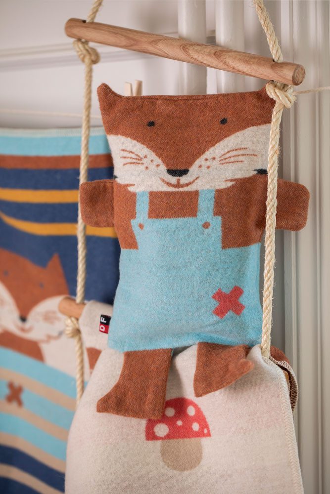 DAVID FUSSENEGGER Dinkelkörnerkissen Körnerkissen 'Fuchs' 16 x 29 cm Terracotta