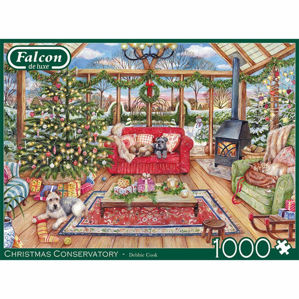 Jumbo Conservatory 1000 Spiele 1000 Puzzleteile Teile, Falcon Puzzle Christmas