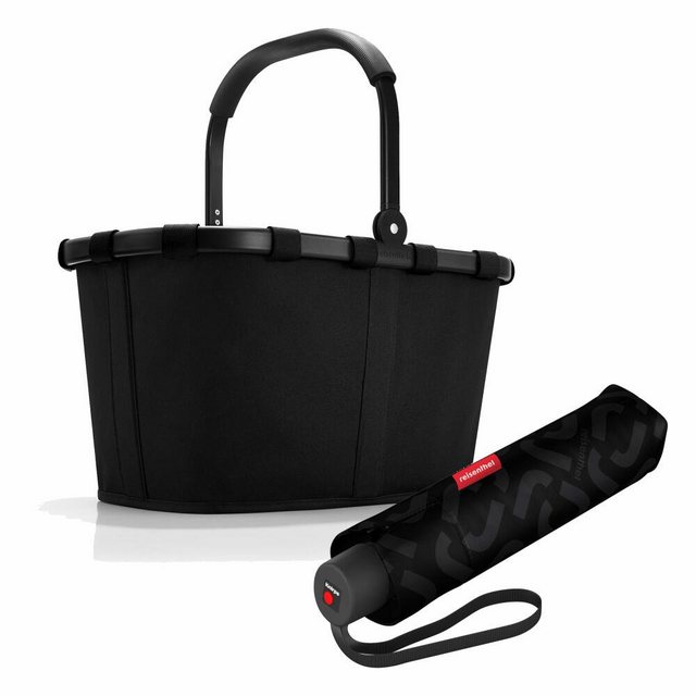 REISENTHEL® Einkaufskorb “carrybag Set Frame Black”, mit umbrella pocket classic