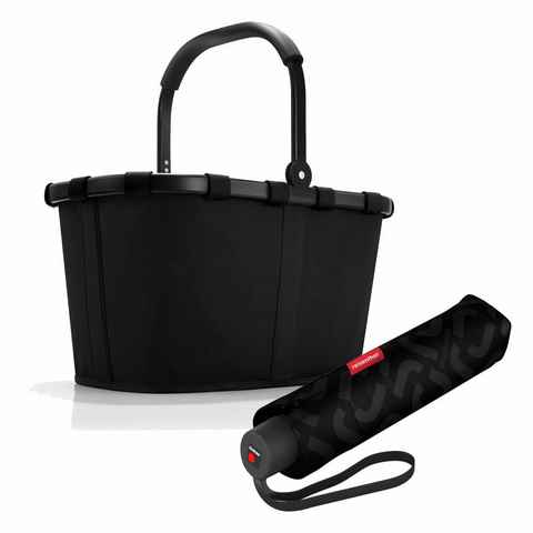 REISENTHEL® Einkaufskorb carrybag Set Frame Black, mit umbrella pocket classic