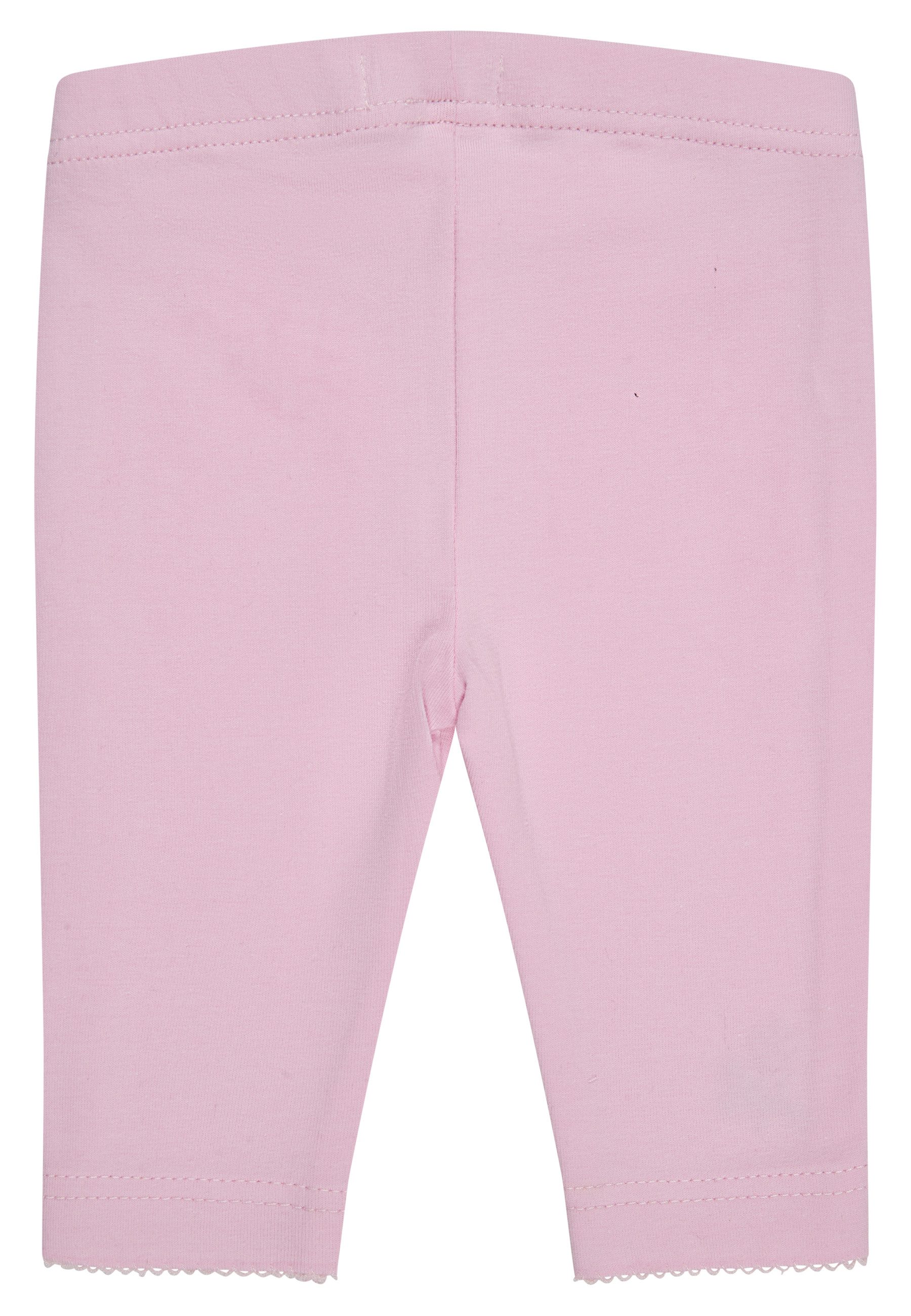 Sterntaler® Strampler Leggings mit Blume (1-tlg) Leggings aus Baumwolljersey mit Elasthan, Blumenstickerei & Häkelkante