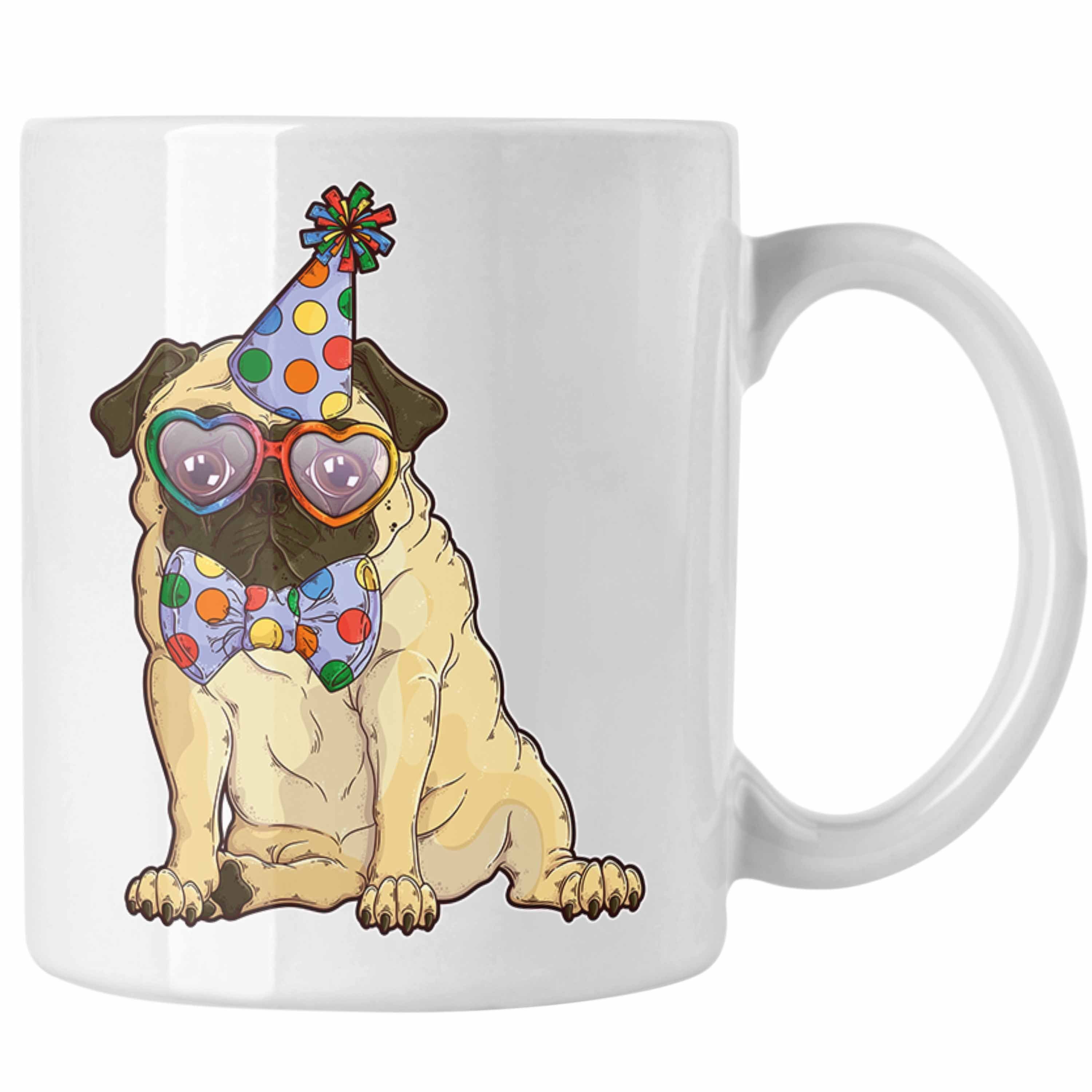 Trendation Tasse Trendation - Hunde Tasse Mops Rasse Geschenk Mops-Besitzer Mops Mama Geschenkidee Lustig Weiss | Teetassen