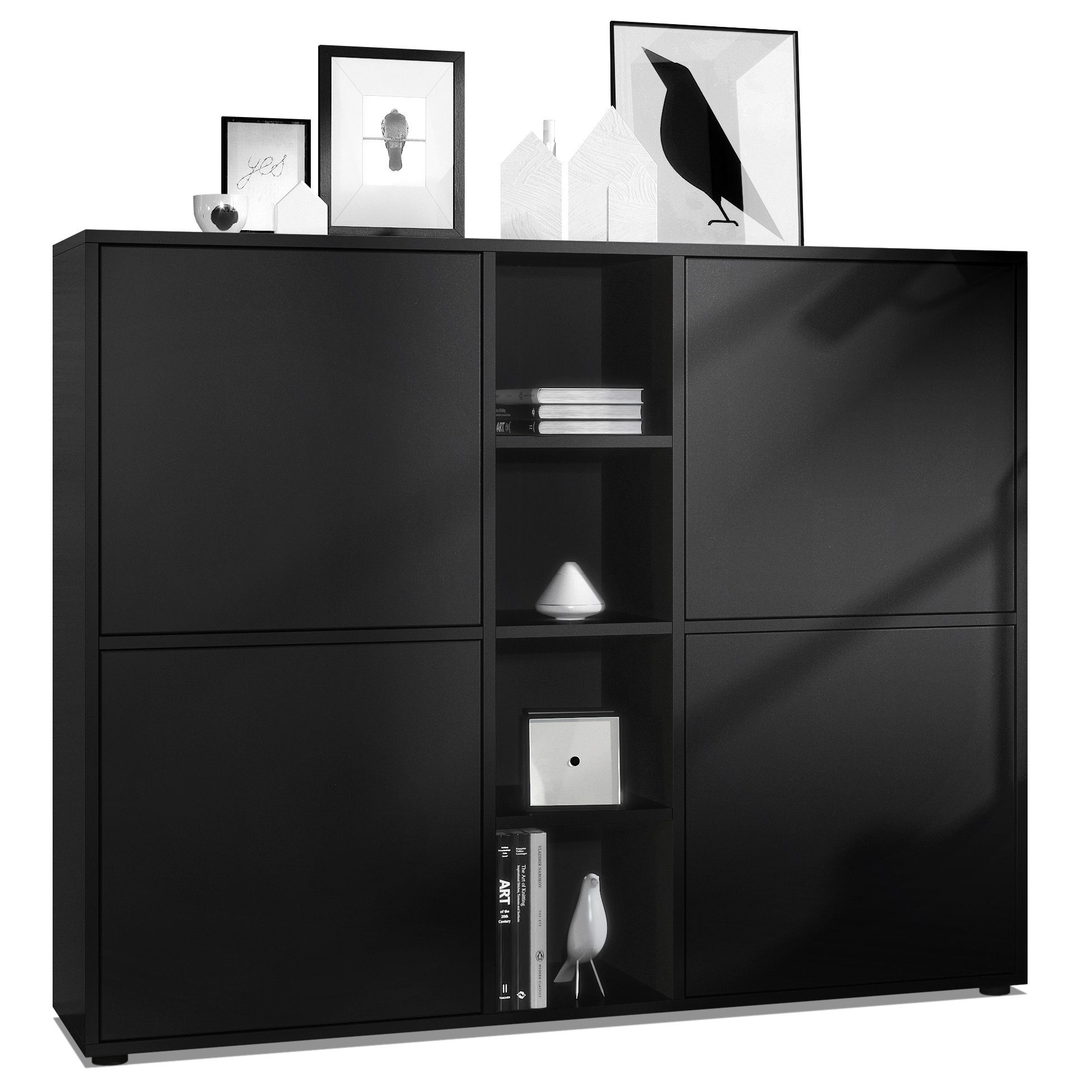 Vladon Highboard Cuba V3 (Highboard, Schrank Anrichte Cuba V3 mit 12 Fächer günstig online kaufen