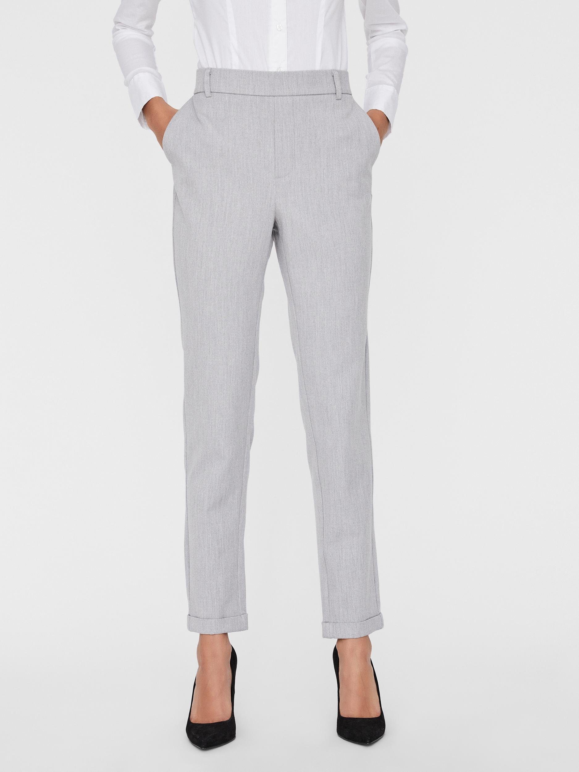 Vero Moda Anzughose VMMAYA MR LOOSE SOLID PANT, Gewebte Qualität mit  Viskose und Elasthan