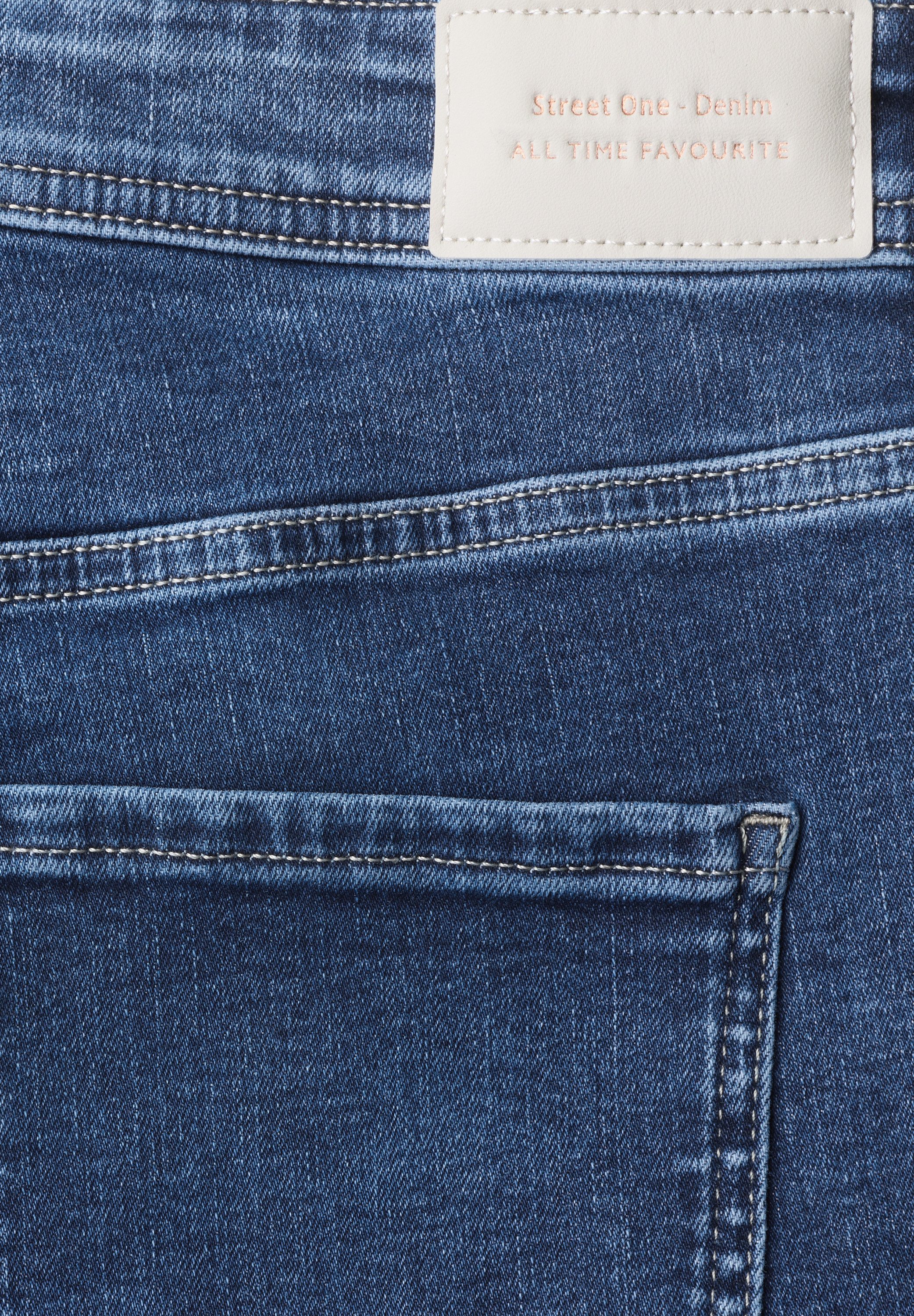 STREET ONE Slim-fit-Jeans 5-Pocket-Style – Bild 3 von 5