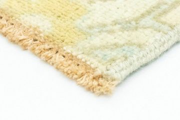 Wollteppich Designer Teppich handgeknüpft beige, morgenland, quadratisch, Höhe: 6 mm, handgeknüpft