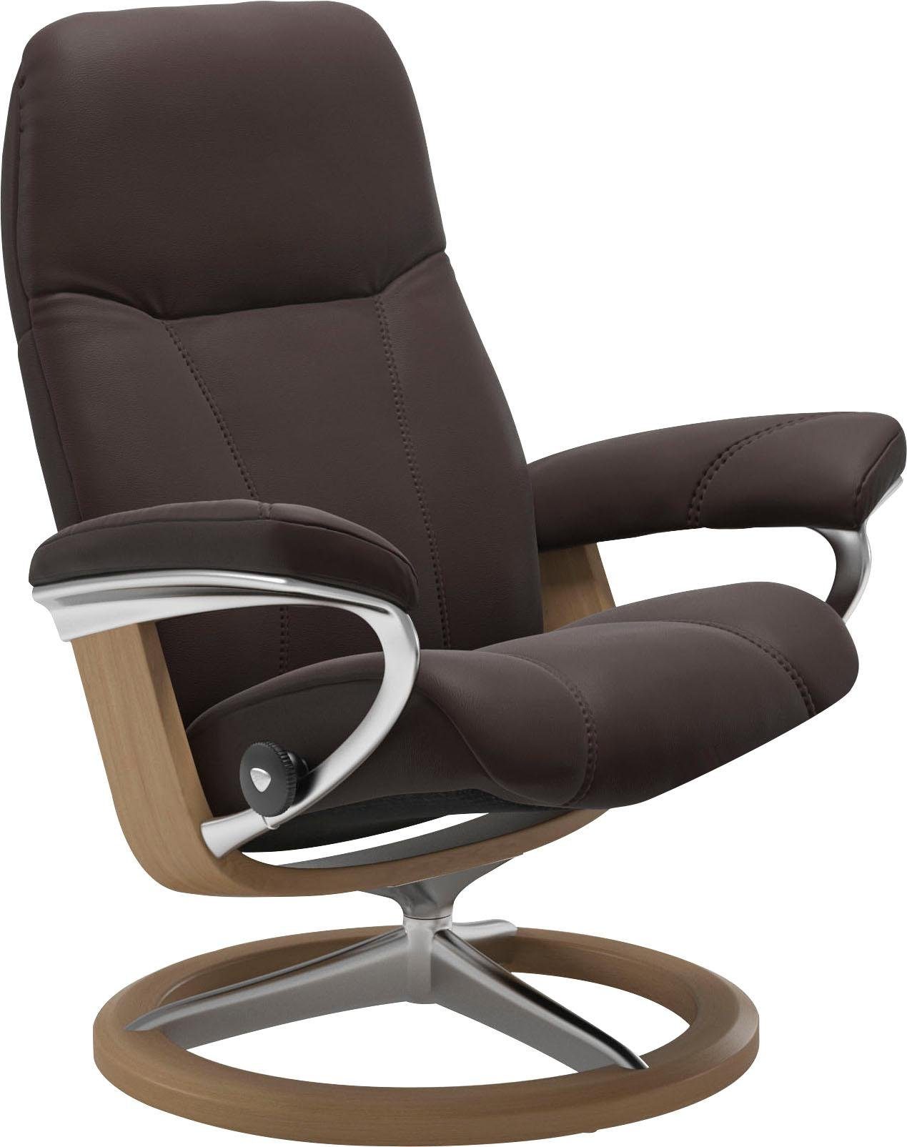 Base, L, Eiche Gestell mit Relaxsessel Signature Consul, Größe Stressless®