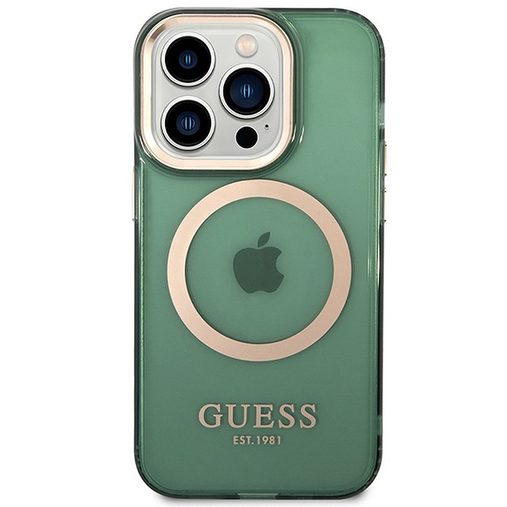 Guess Handyhülle Schutzhülle Handyschale Hartschale 6,7", MagSafe, Kameraschutz, Hartschale