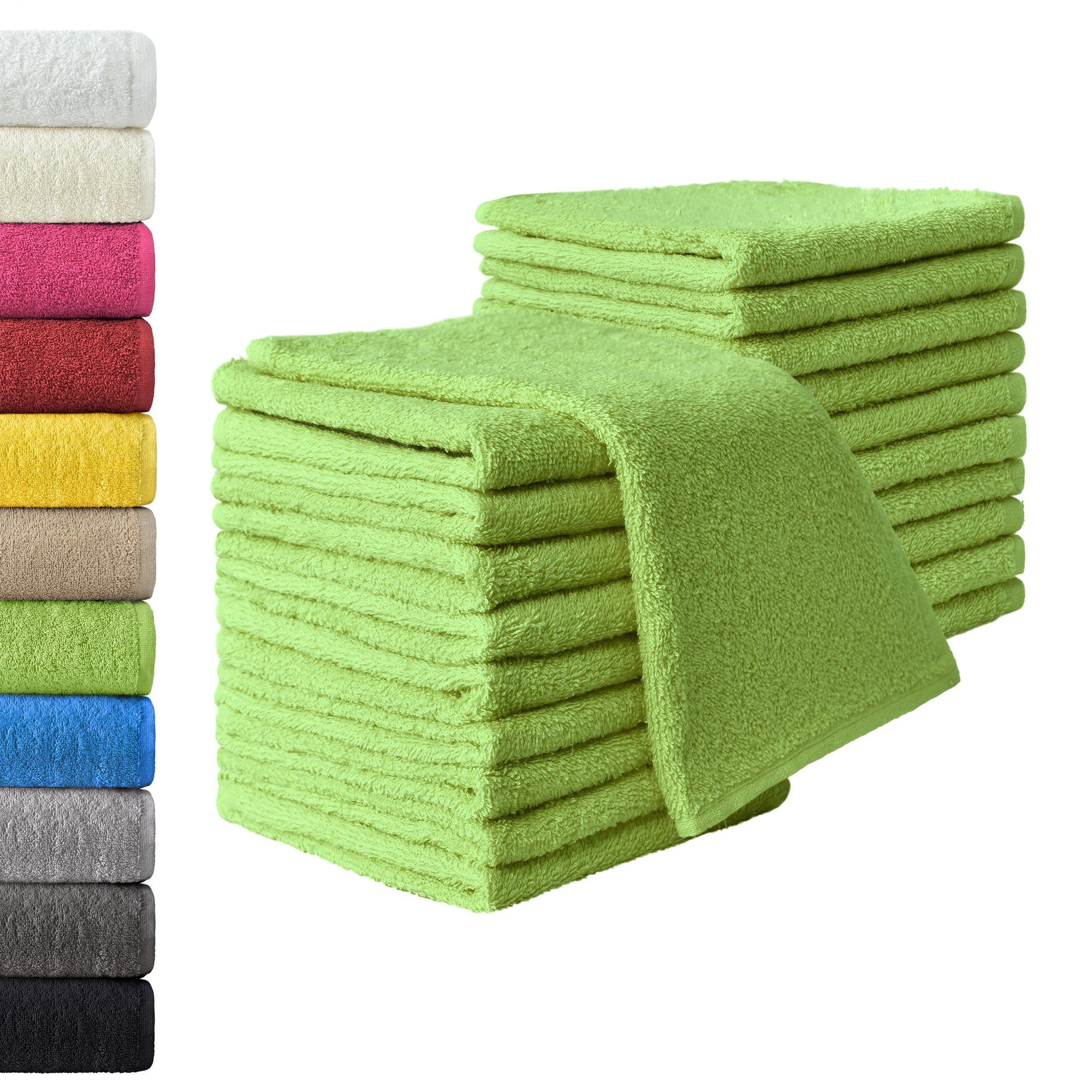 NatureMark Gästehandtuch Gästetuch, 100% Baumwolle (20-St), günstig online kaufen