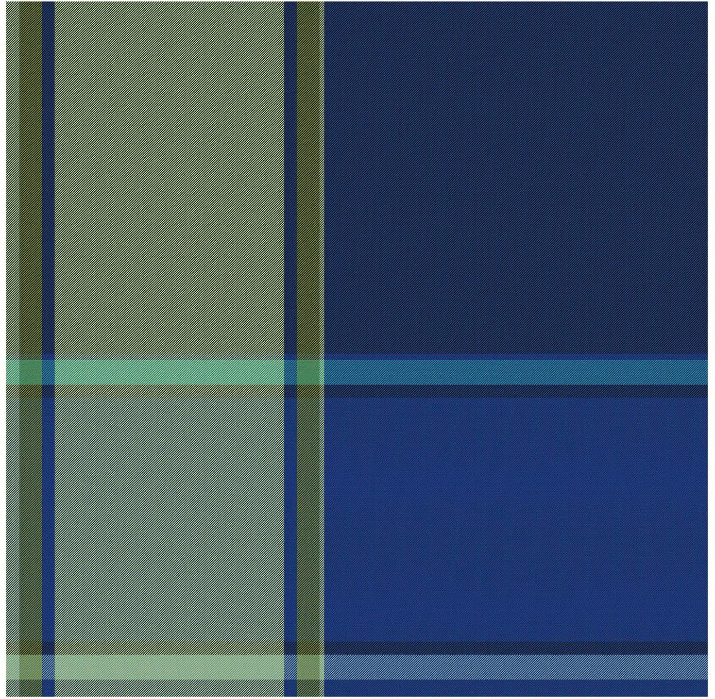 (Set, Geschirrtuch blau Jacquard-Gewebe, 65 DDDDD 6-tlg), cm Madras, 60 x