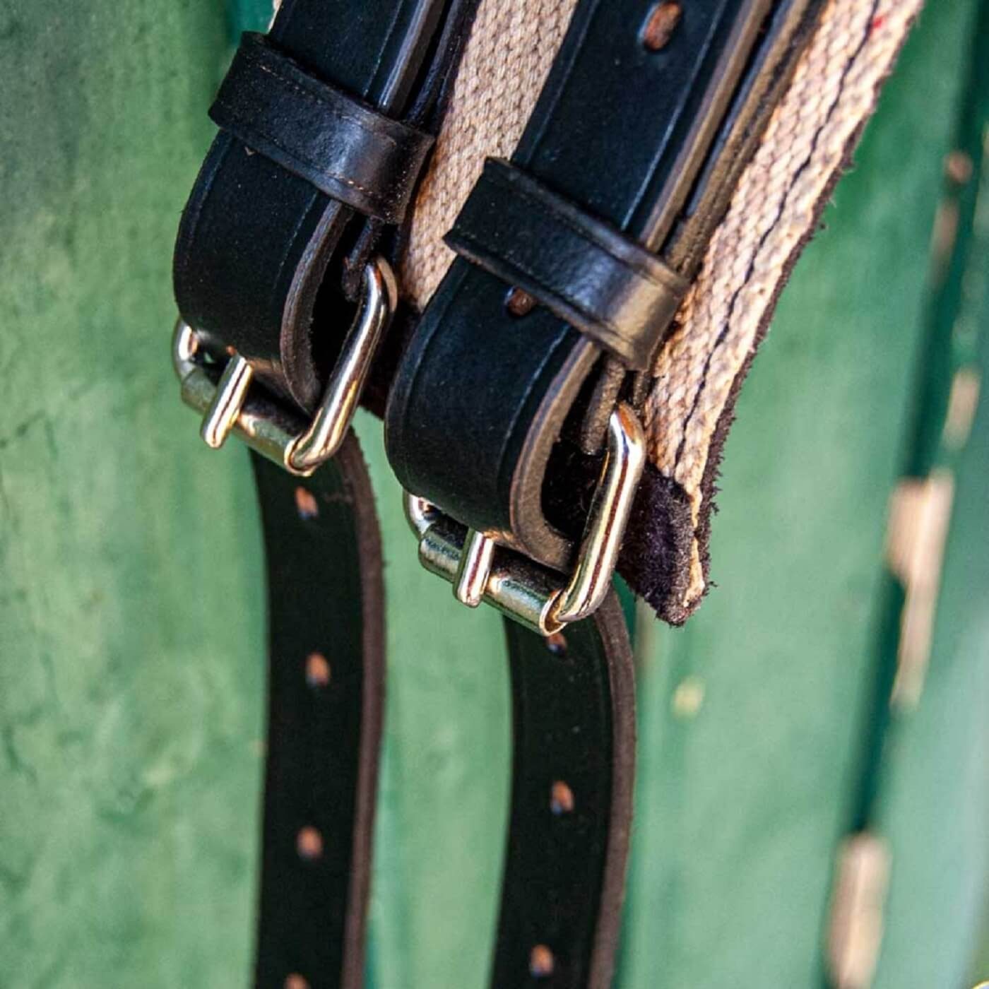 Brama-West Vielseitigkeitssattel - Einfacher Longiergurt mit Stehgriff Reitlerngurt