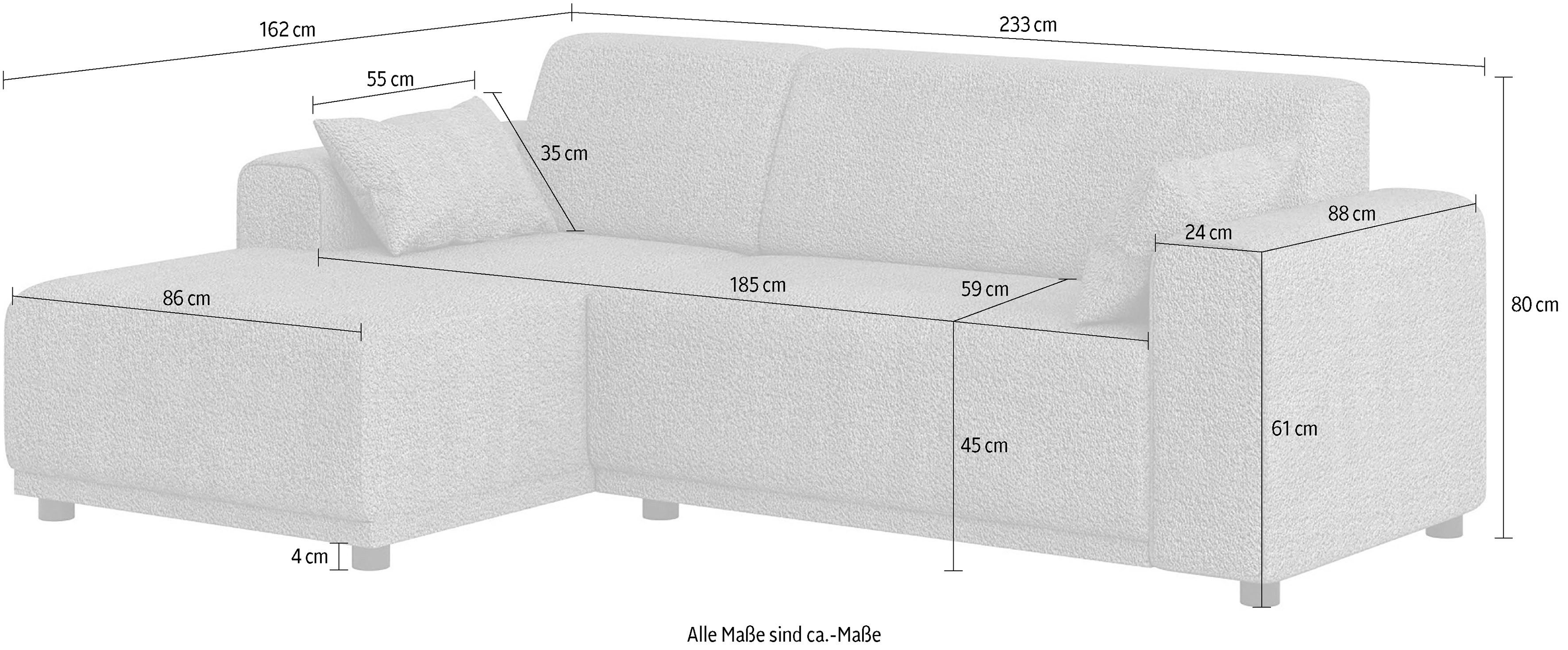 Home affaire Ecksofa TAMMO, L-Form