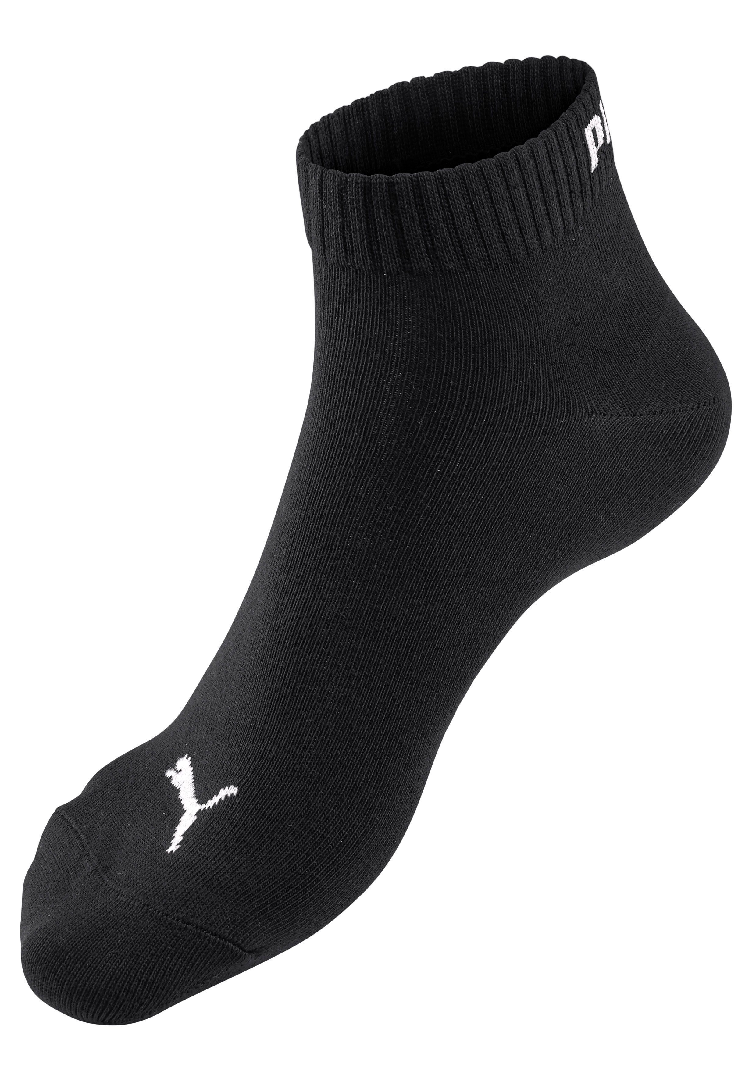 PUMA Kurzsocken PUMA UNISEX QUARTER PLAIN 6P ECOM (6-Paar, 6 Paar) mit Rippbündchen