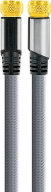 Schwaiger Ainstein 4M SAT Anschlusskabel F-Stecker zu F-Stecker 110dB SAT-Kabel, (0.4 cm)