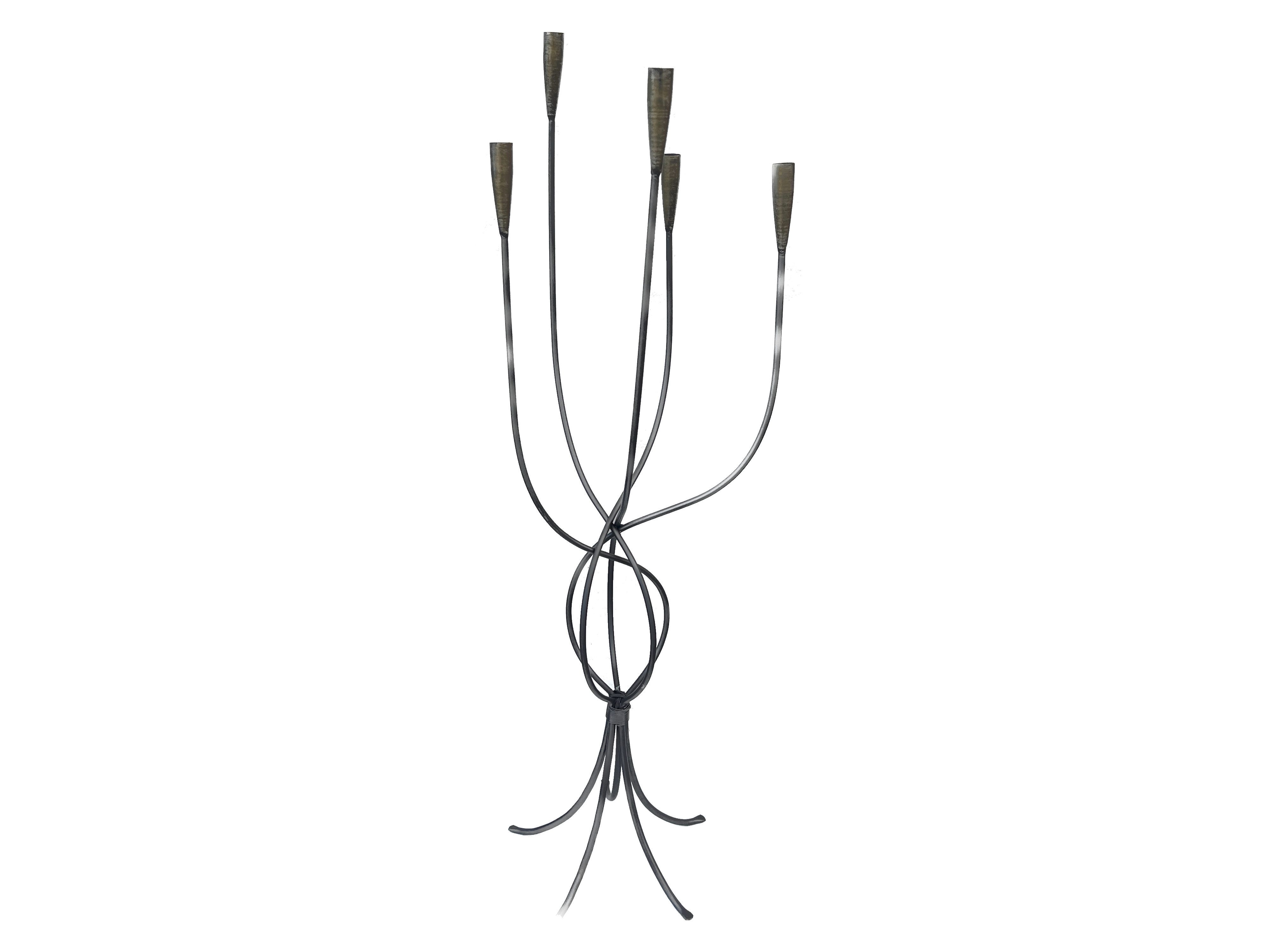 GILDE Kerzenständer 115 cm groß 5-flammiger Standleuchter (ohne Kerzen) günstig online kaufen