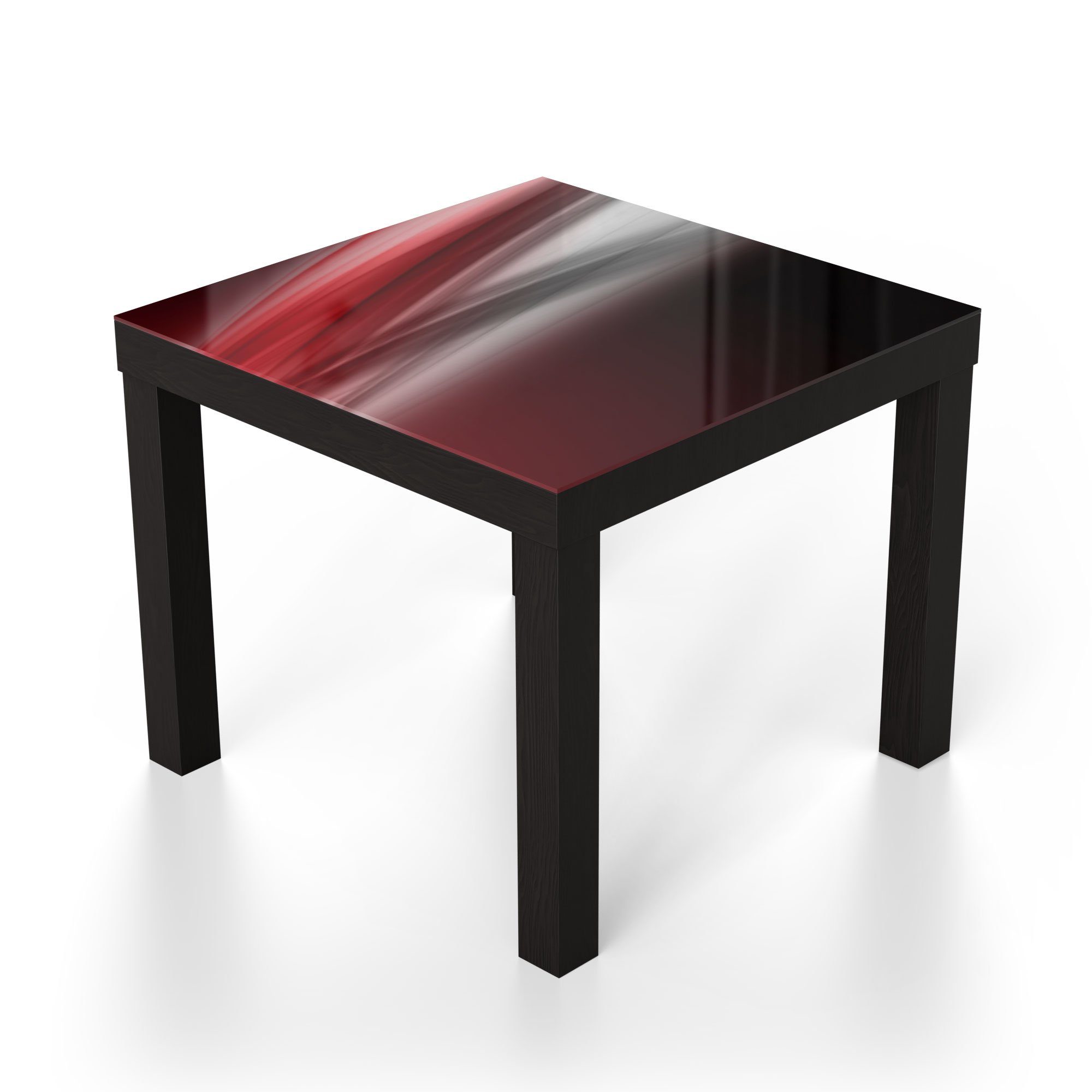 DEQORI Couchtisch 'Energiegeladener Schweif', Beistelltisch Glas modern Schwarz Glastisch
