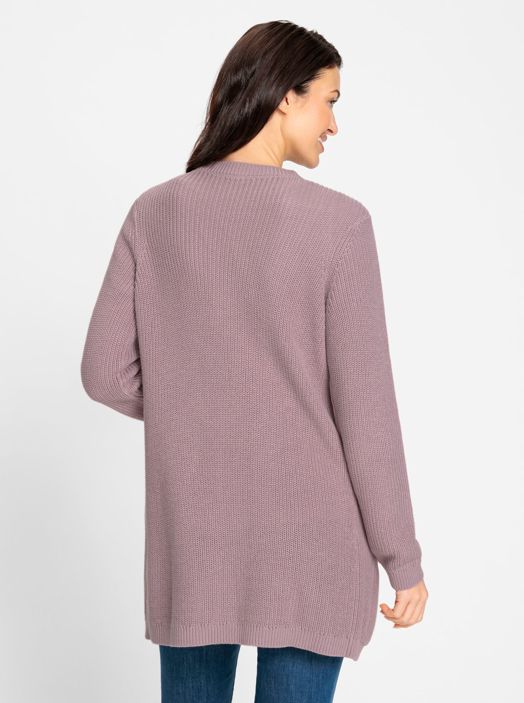 Witt Strickjacke Strickjacke Langarm Rippoptik