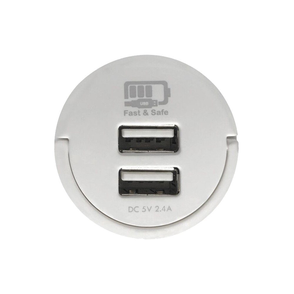 Ladeadapter USB Mehrfachsteckdose, 2,4A Maxtrack