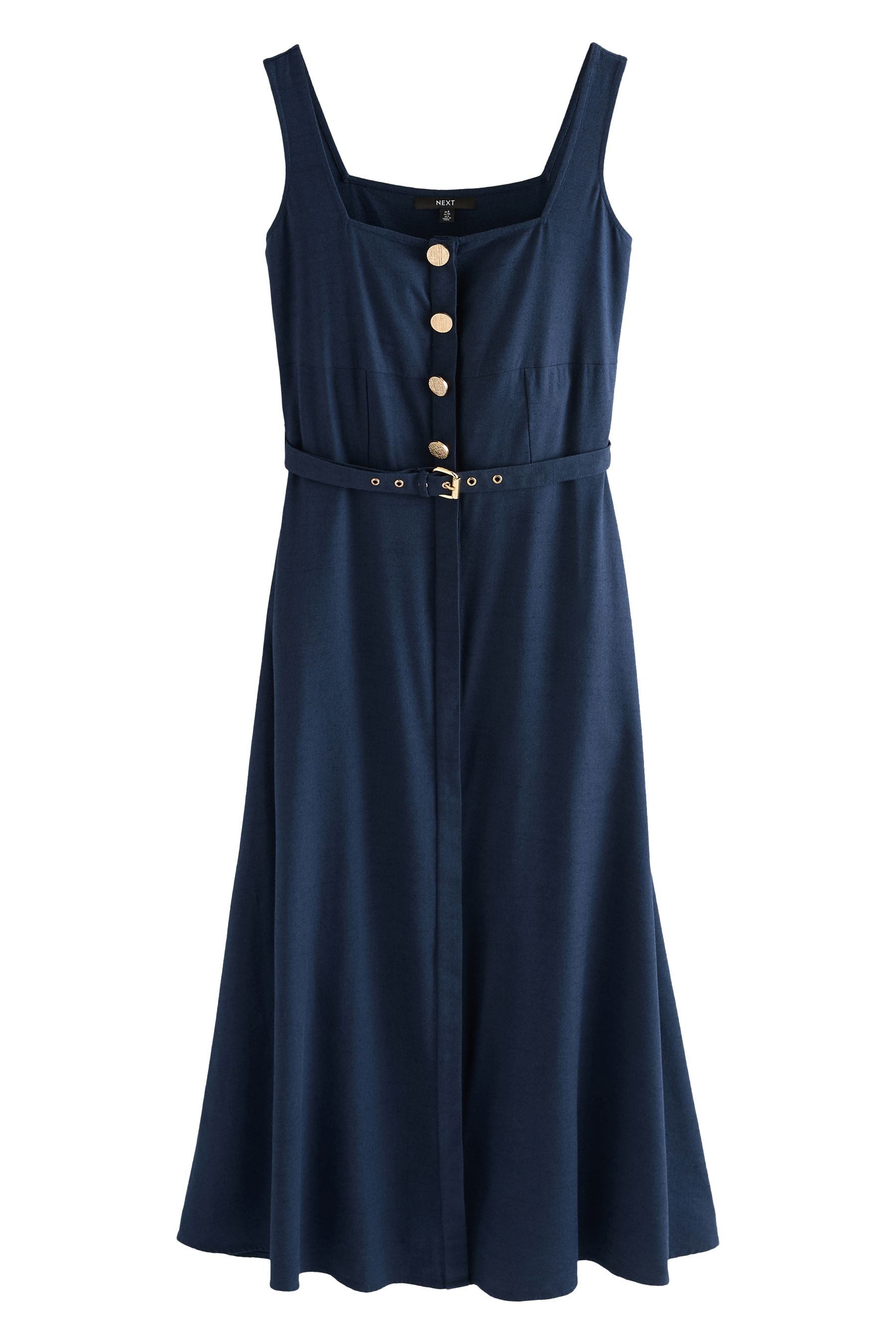 Next Midikleid Midikleid mit eckigem Ausschnitt günstig online kaufen