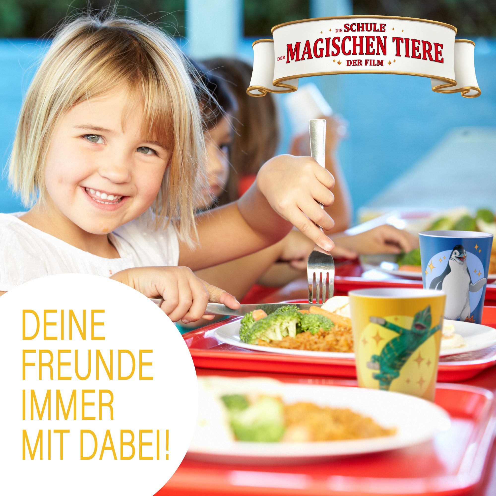 AWAVE® Becher AWAVE® Die Schule der magischen Tiere. Trink 250 ml, aus rPET, 4-tlg., rPET – Bild 5 von 5