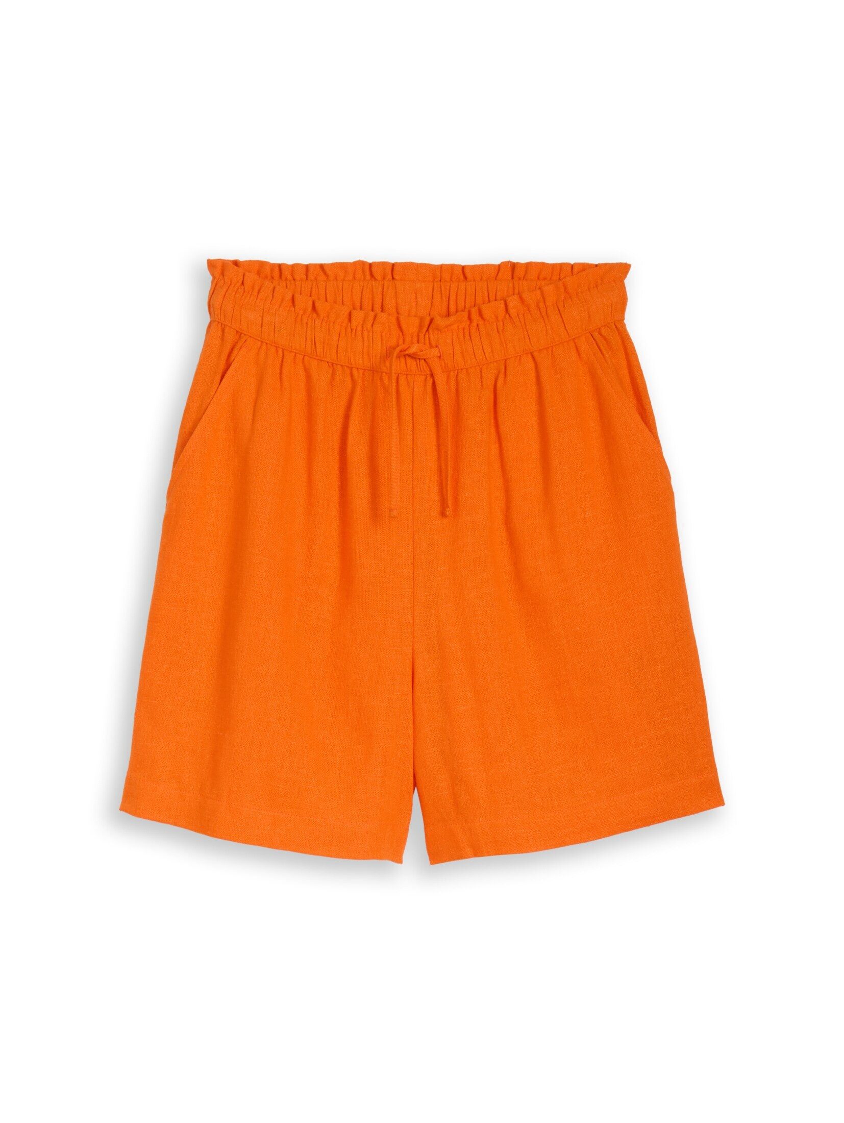 TOM TAILOR Denim Shorts Hosen & Chino Loose Fit Shorts mit Leinenanteil